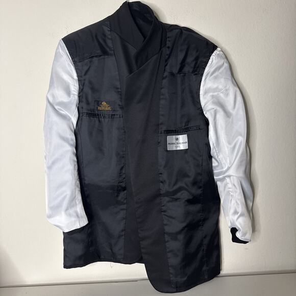 Pierre Balmain Tuxedo Jacket Blazer Men 42S Black 100% Wool Formal Wedding Satin - Picture 5 of 11